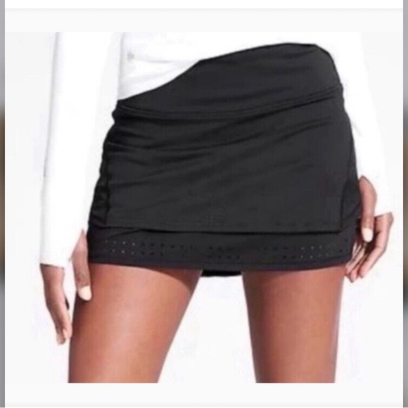 Athleta Stealth Trucool Skort Womens Black athletic skort size small - Picture 1 of 8